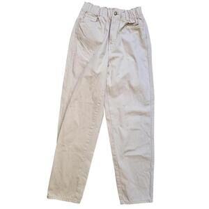 H&M Women's Beige Casual Pants with Elastic Waist